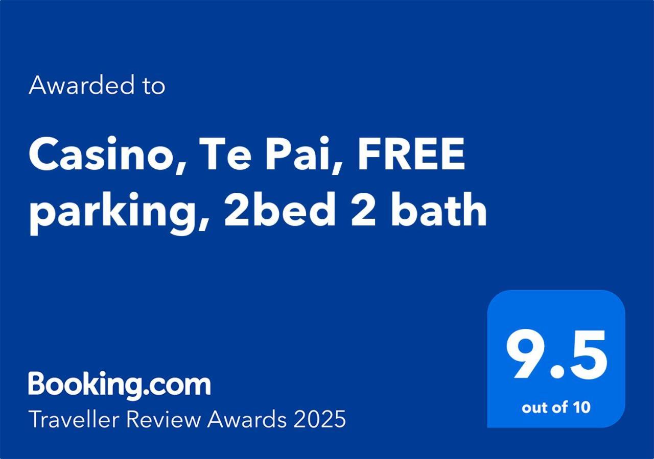 Casino, Te Pai, Free Parking, 2Bed 2 Bath Leilighet Christchurch Eksteriør bilde